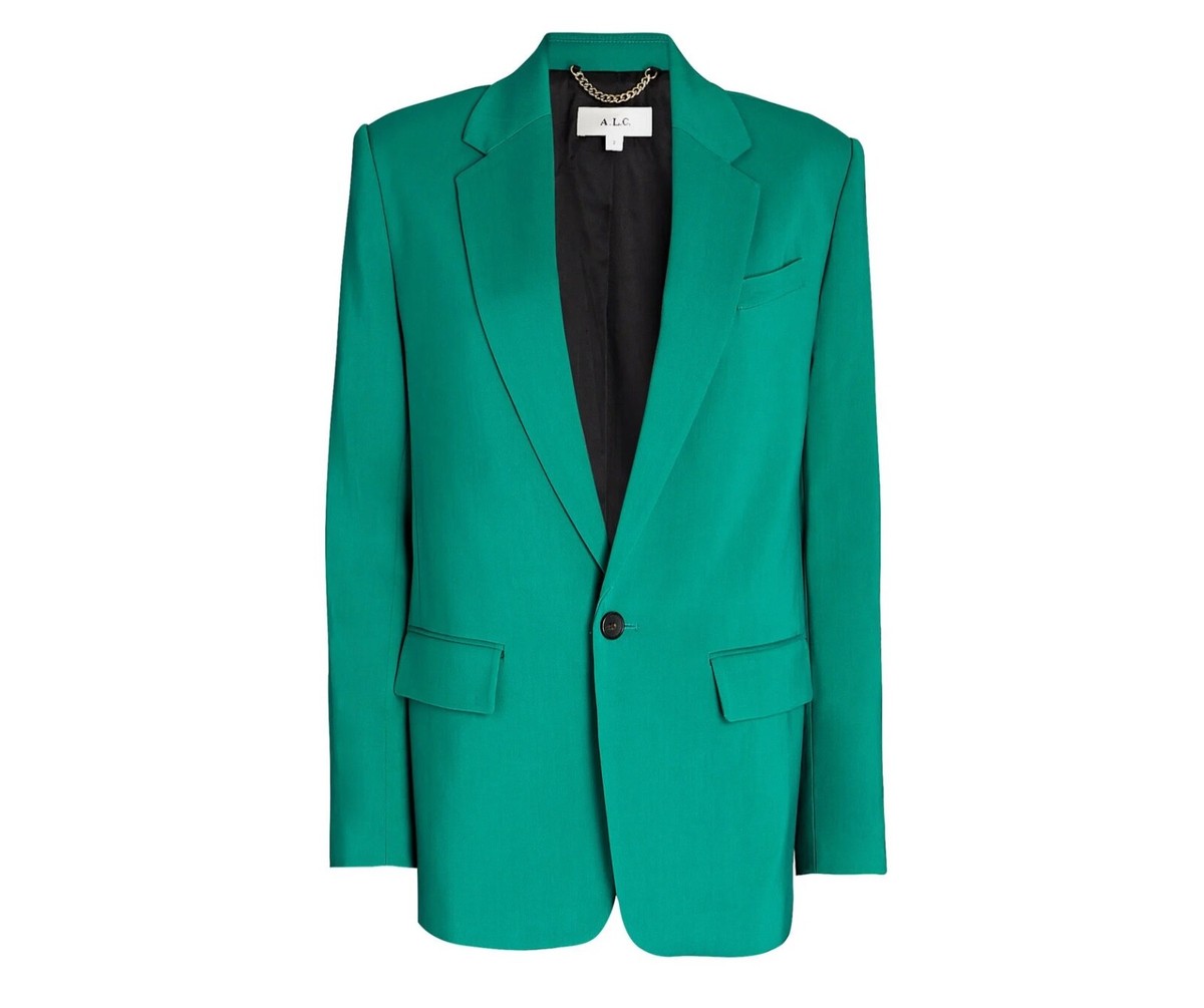 A.L.C. Teal Blue Green Oversized Blazer Size 4 - $695 | eBay