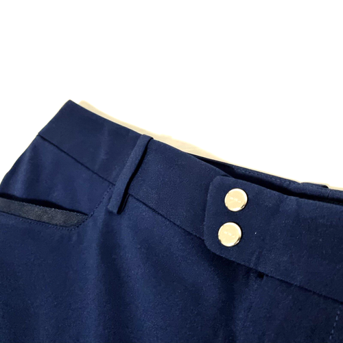 Polo Ralph Lauren Womens Chino Shorts Size 8 Blue Above Knee Zip Fly BNWOT - Picture 3 of 24