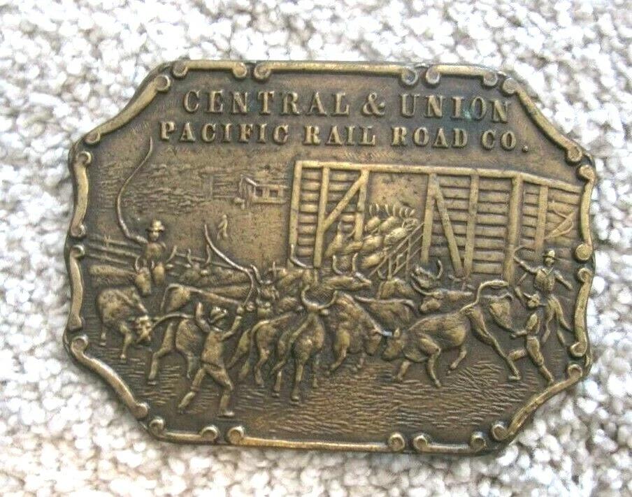 Union pacific cheap belt buckles