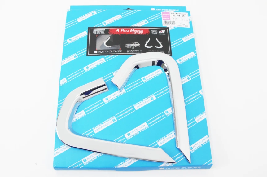 Moldura de adorno de pilar A cromada plateada 2P C175 Ups# para Chevrolet TRAX 2013-2021 Foto 4 de 4