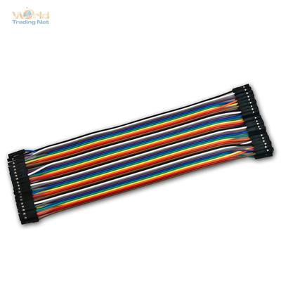 Flexible Verbinder für Laborsteckboard, 40er Set, Buchse - Buchse, für Platine
