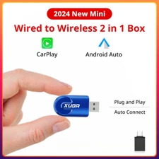 2 In1 Wireless Carplay&Android Auto AI Box Wired To Wireless Carpay Mini Adapter