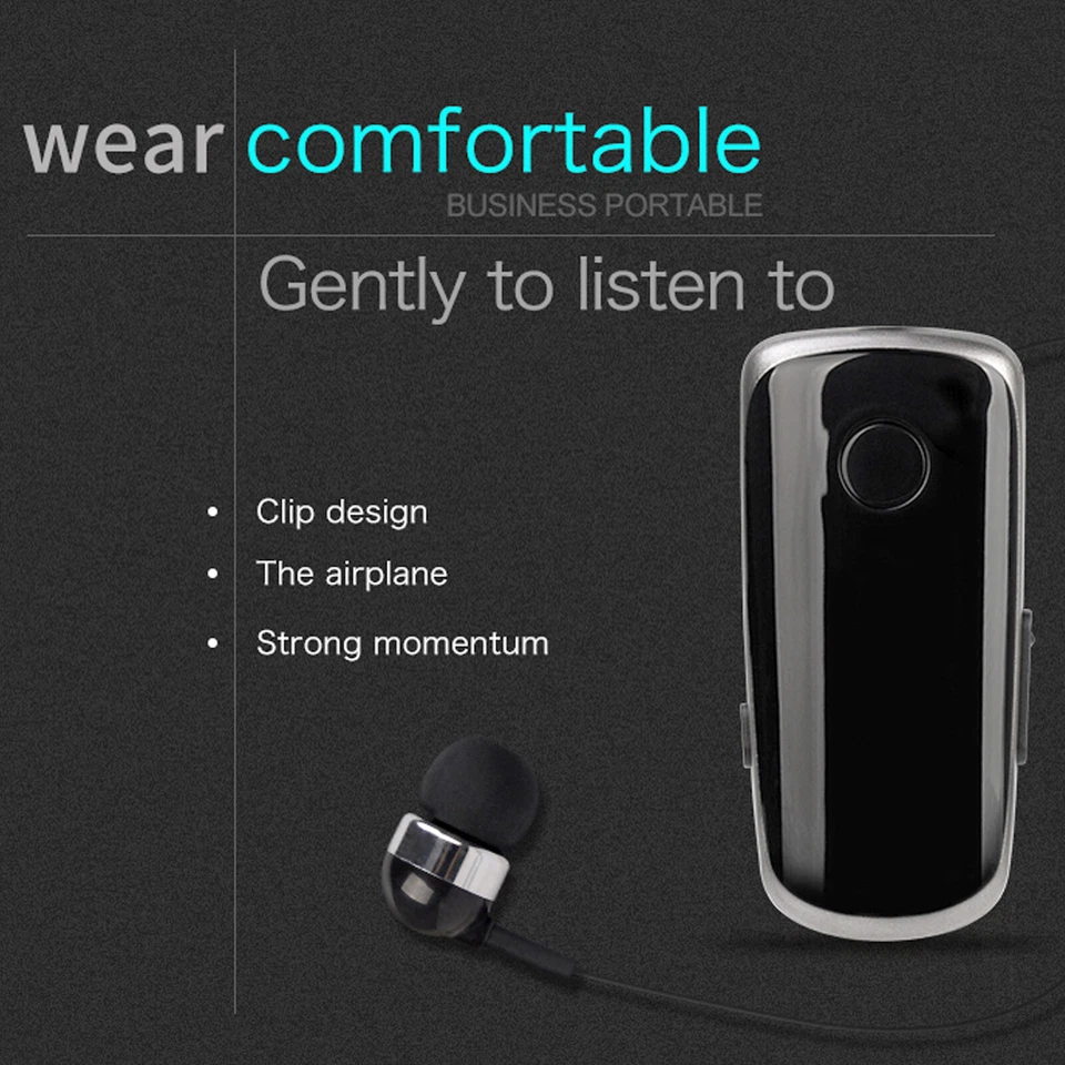 Bluetooth Headset Stereo Wireless Headphone Hands-free Call for Smart Phones - Image 3 of 4
