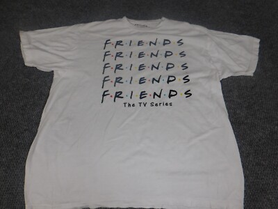 Friends Mens Shirt Extra Large White television sitcom