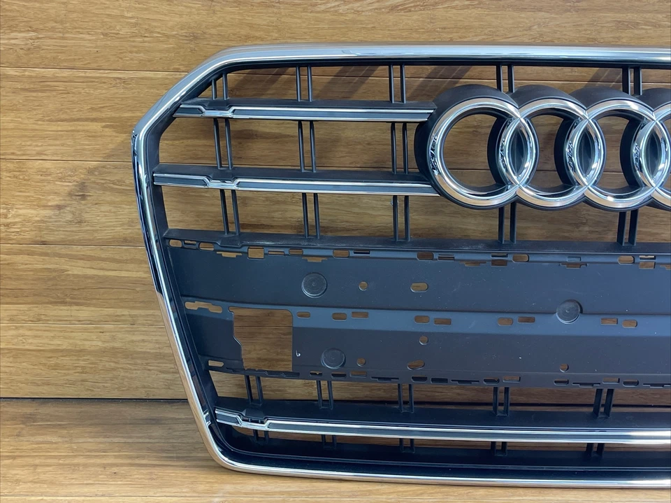 Audi A6 2015-2017 parrilla del radiador parrilla delantera cromada OEM 4G0853653T moldura Foto 4 de 4