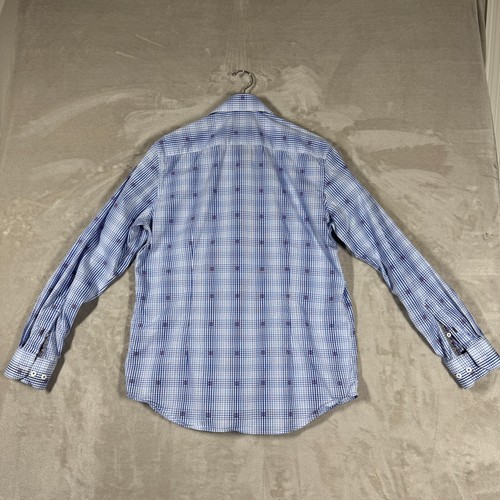 Robert Graham Mens Medium 15 1/2 Stretch Long Sleeve Button Tailored Fit Shirt - Picture 6 of 13