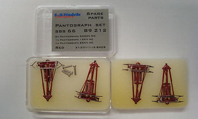 LS Models 89212 Set 4x Patograph SBS66 für DB BR184 AC/DC rot FineScale Neu+OVP