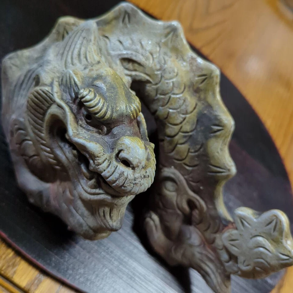 Figura de colección BIZEN Ware DRAGÓN cerámica zodiaco estatua 9,4 pulgadas de Japón Foto 2 de 4