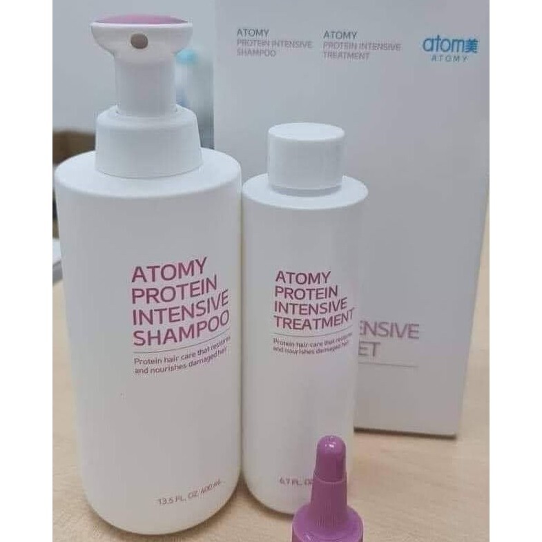 ATOMY Protein Intensive Shampoo 400ml + Treatment 200ml Set