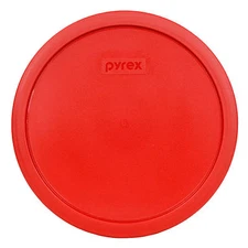 Pyrex 7403-PC 9" 10 Cup Red Round Plastic Lid for Sculptured Mixing Bowl