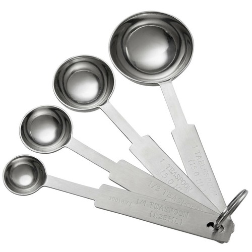 Vollrath 4-Piece Round Measuring Spoon Set - Picture 3 of 3