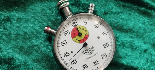 TAG HEUER TRACKMASTER Cronógrafo Reloj de Parada Mecánico HECHO EN SUIZO - Imagen 2 de 15