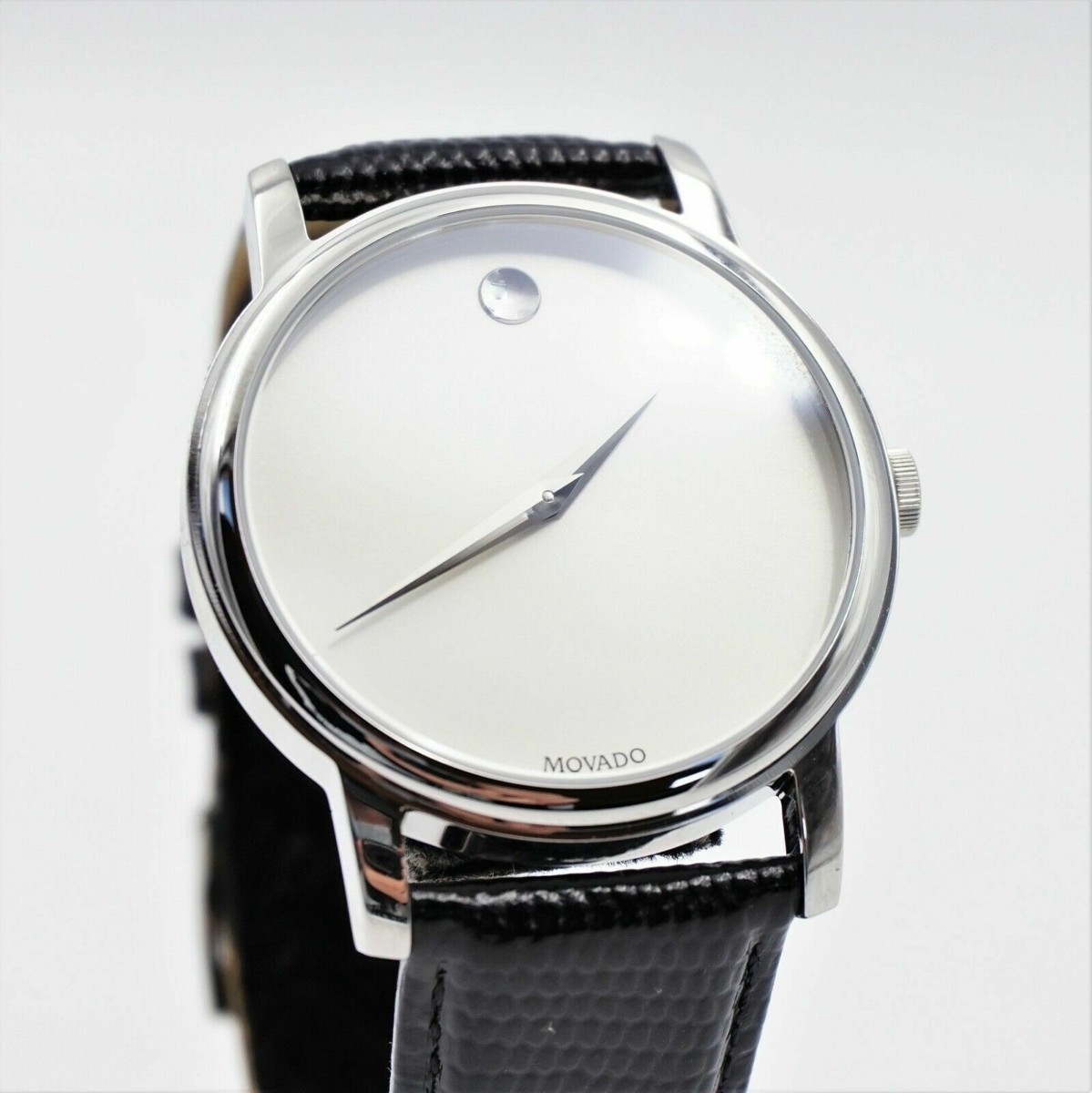 New Movado Stainless Steel Minimalist Watch With Black  display picture 2
