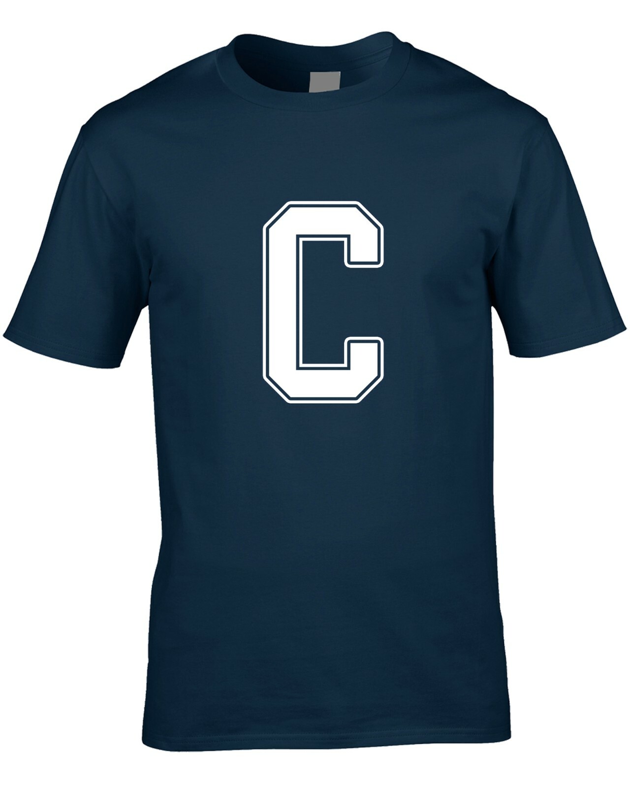 ALTRA T Shirt Uomo Lettera C Divertente Scherzo Nome Iniziali Font Team Cool Idea Regalo Personalizzata