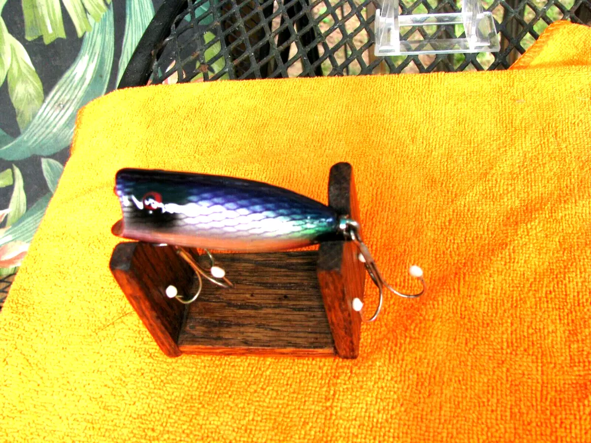 Custom Painted Heddon Baby Lucky 13 Topwater bait Lure-Excellent