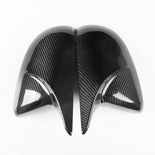 1Pair Carbon Fiber Rearview Mirror Cover For Mazda 3 Axela 2010-2013 2011 Black - Picture 6 of 13