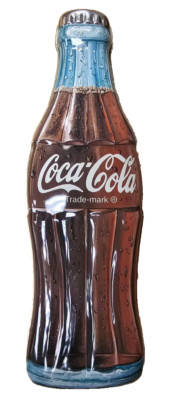 Coca Cola Bottle Shaped Tin Storage Container (1996) Collectible