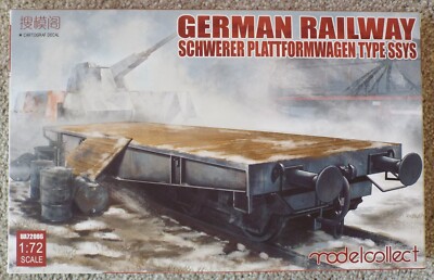 1/72 Schwerer Plattformwagen Type SSys 2 Pack Modelcollect #UA72086 Sealed MISB