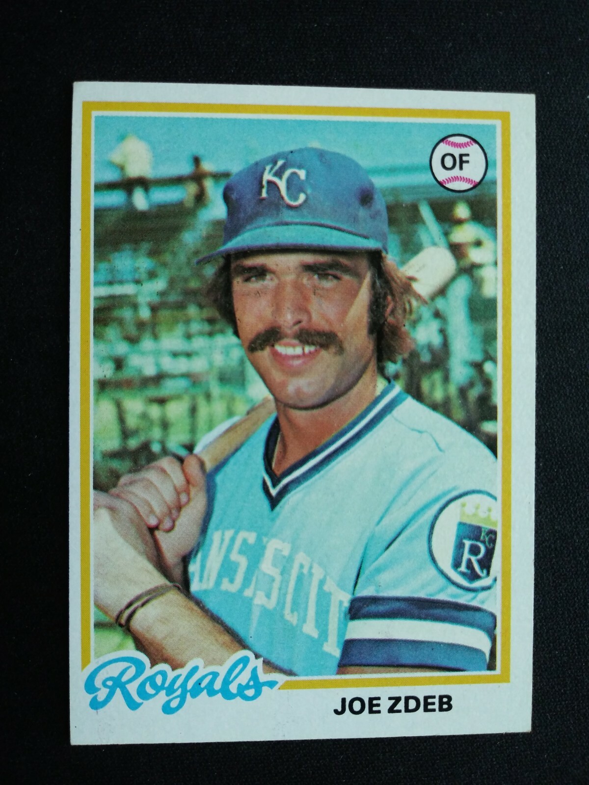 1978 Topps Baseball Card # 408 Joe Zdeb - Kansas City Royals (EX)