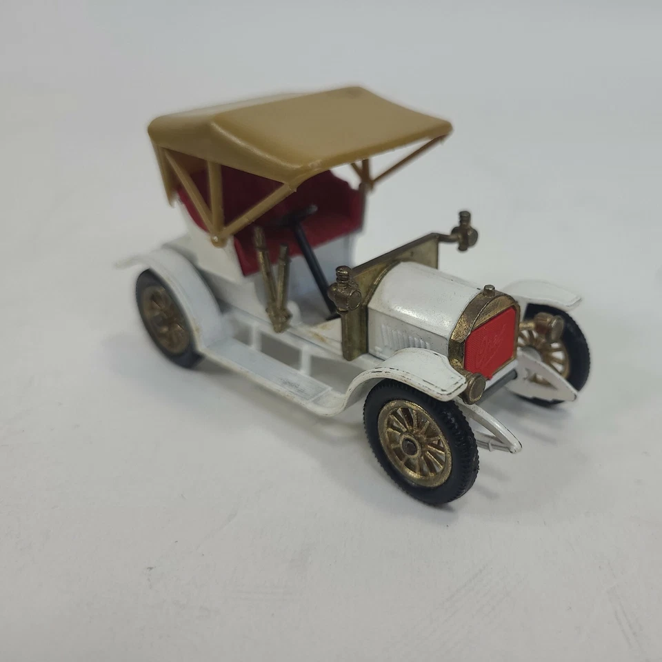 Vintage Matchbox Models of Yesteryear.  1909 Opel Coupe. Y-4. White.  - Image 3 of 4