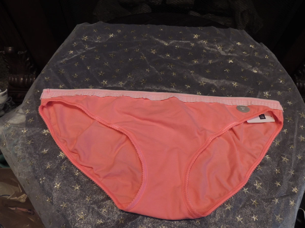 Womens XL * GAP BODY * Pink Coral Bikini Panties Underwear NWT X