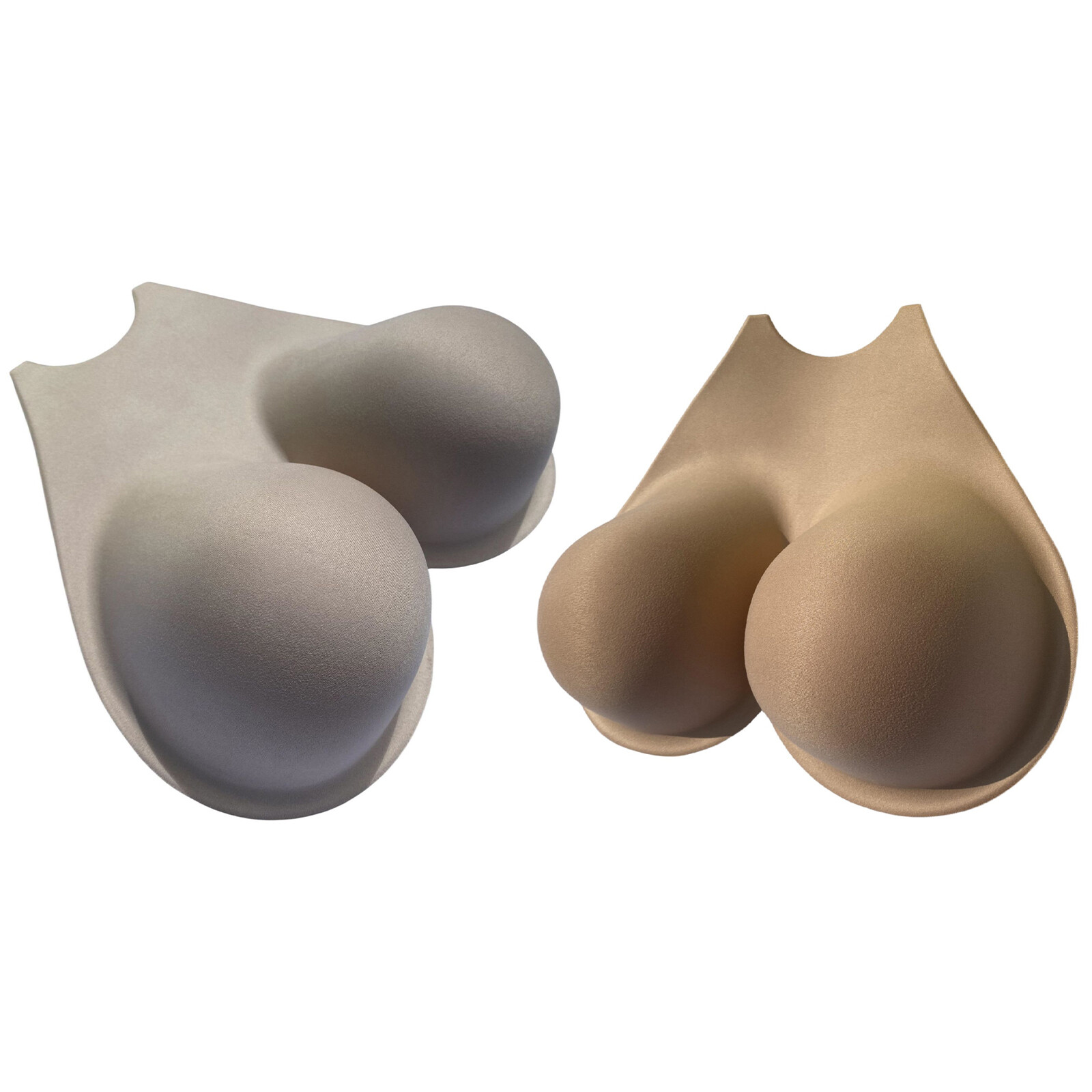 Round Neck Silicone Fake Boobs with Hollow Back Silicone Breastplate False  Breasts for Crossdresser Drag Queen Cosplay(Size:G Cup,Color:Color 1)