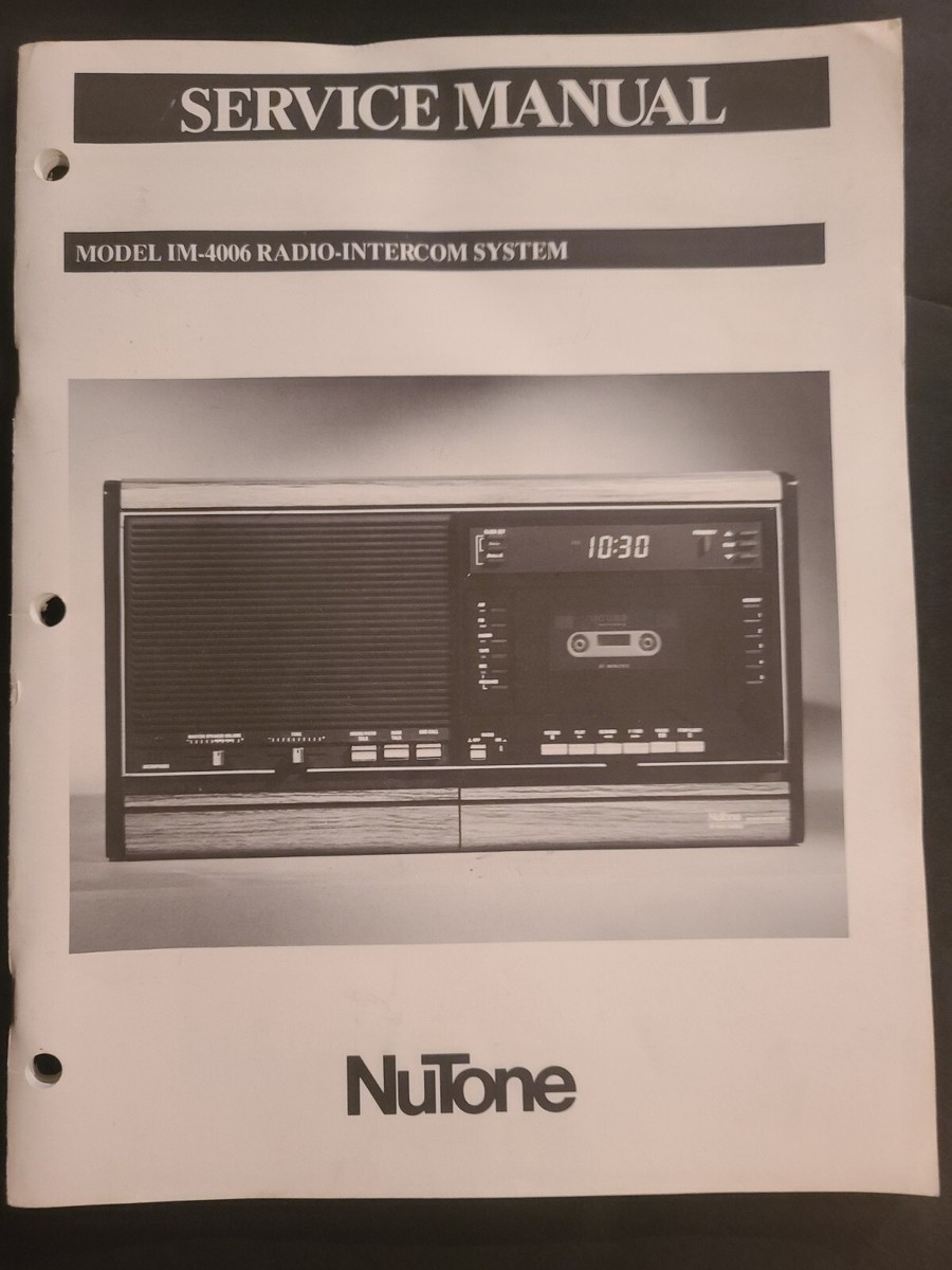 Updated Nutone Intercom Wiring Diagram