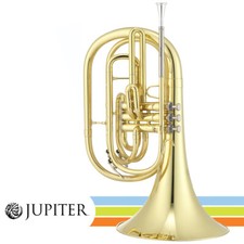 Jupiter JHR1000M Key of Bb Lacquered Brass Body Marching French Horn w/ Case