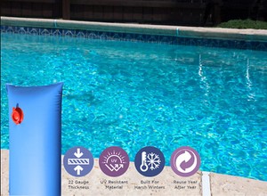 Buffalo Blizzard 22 Gauge 1' ' Water Tubes For Swimming Pool Covers - 12 Pack