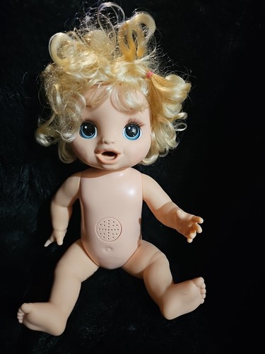 Baby Alive Happy Hungry Baby Interactive Doll 50+ Sounds Blonde Talks Eats Potty - Picture 3 of 13