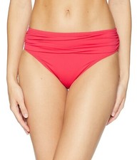 Tommy Bahama Pearl High-Waist Hipster Bikini Bottom Sz. XS Cerise 150436