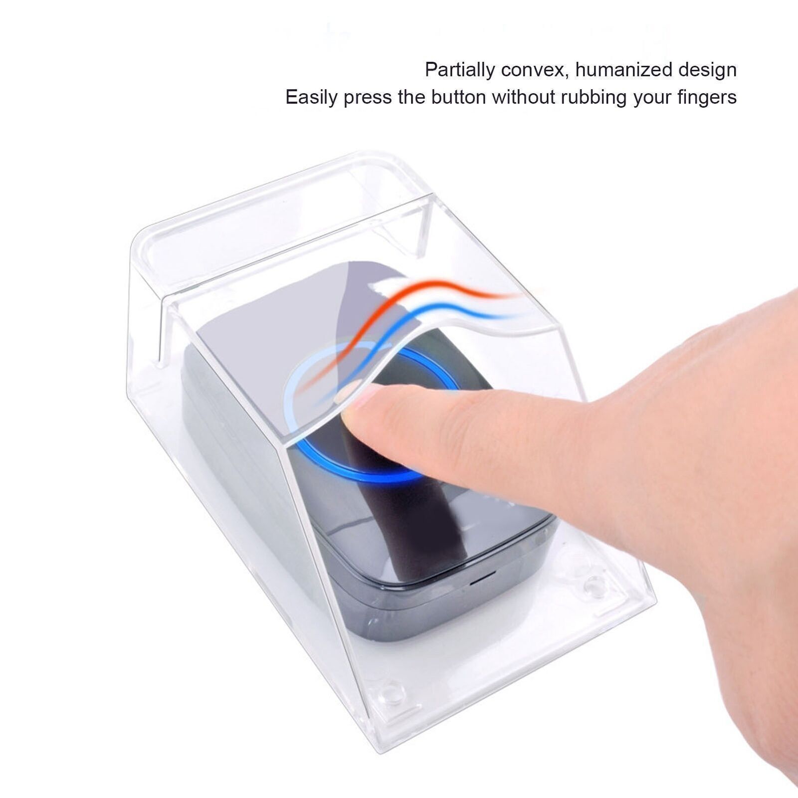 Waterproof Dustproof Plastic Cover for Doorbell & Fingerprint Lock