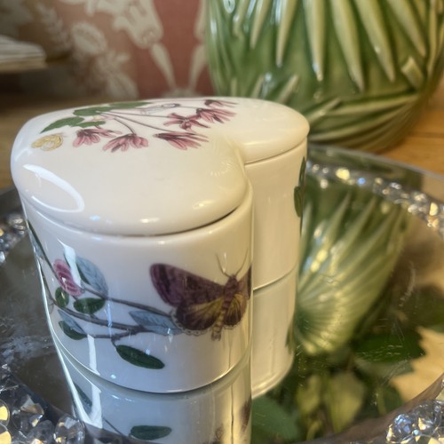 Portmeirion Botanic Gardens Cyclamen Heart Shaped Trinket Box 3 3/4" T9 - Picture 5 of 8