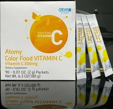 ATOMY Color Food VITAMIN C Health Supplement 90 Sticks x 2g Vitamin C 500mg