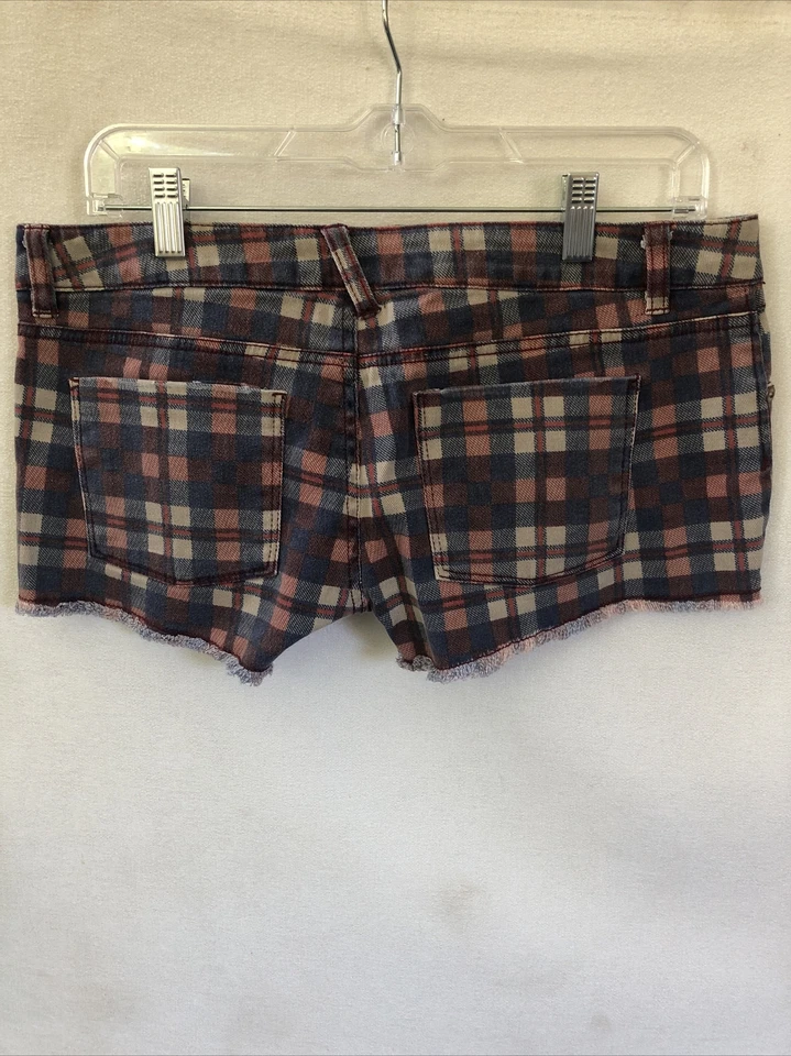 Pantalones cortos de jean a cuadros Vanilla Star para mujer talla 9 Foto 3 de 3