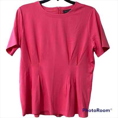 The Limited XL women s pink honeysuckle limited short sleeve zip back blouse