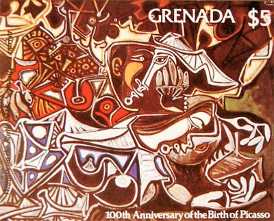 GRENADA 1981 1091-94 Block 95 Pablo Picasso Paintings Gemälde Art