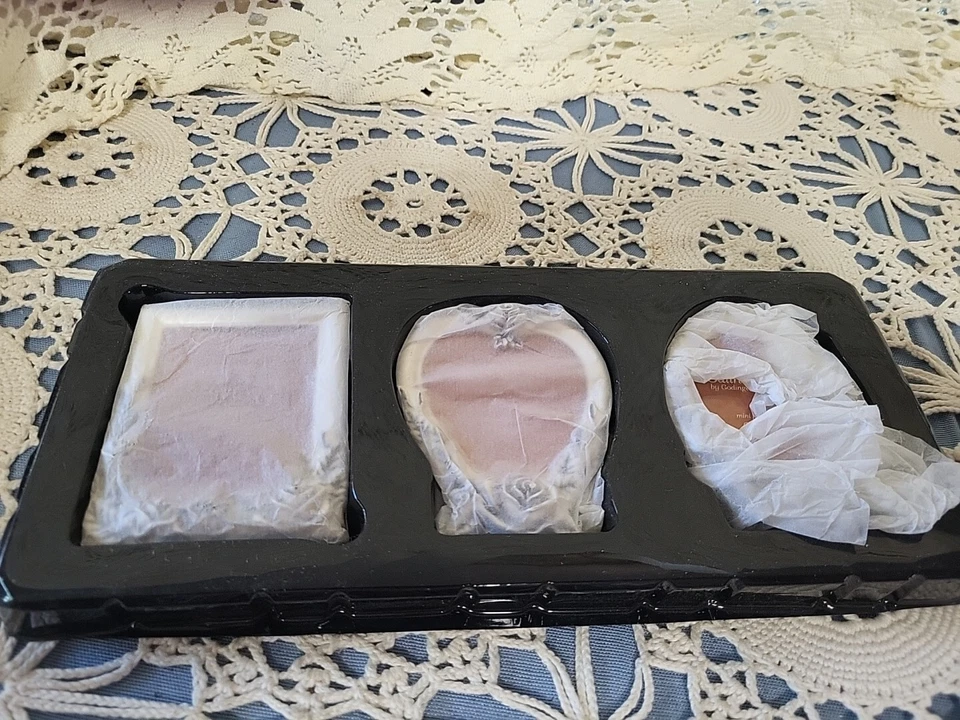 Juego de mini marcos de placa de plata Satin Rose de Godinger 3 piezas en caja Foto 4 de 4