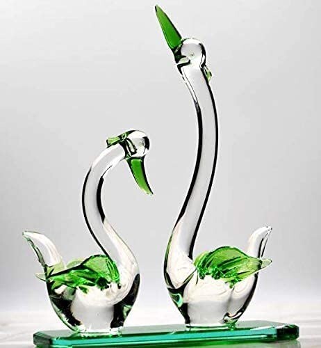 工芸品 DUCK PAIR GLASS FIGURINE HUMAN MADE DUCK PAIR GLASS FIGURINE – Trade Point_HK