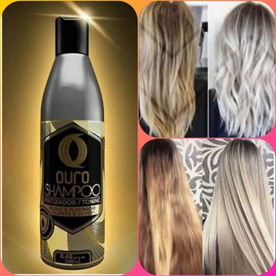 Purple Ouro Toning Shampoo For Blonde Silver Hair 8 45oz Shampoo