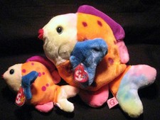 Ty Lips Fish Beanie Baby and Beanie Buddy Set