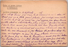 ALTEN-GRABOW - WWI German POW CAMP Postcard / Star of David on Back - Dated 1917