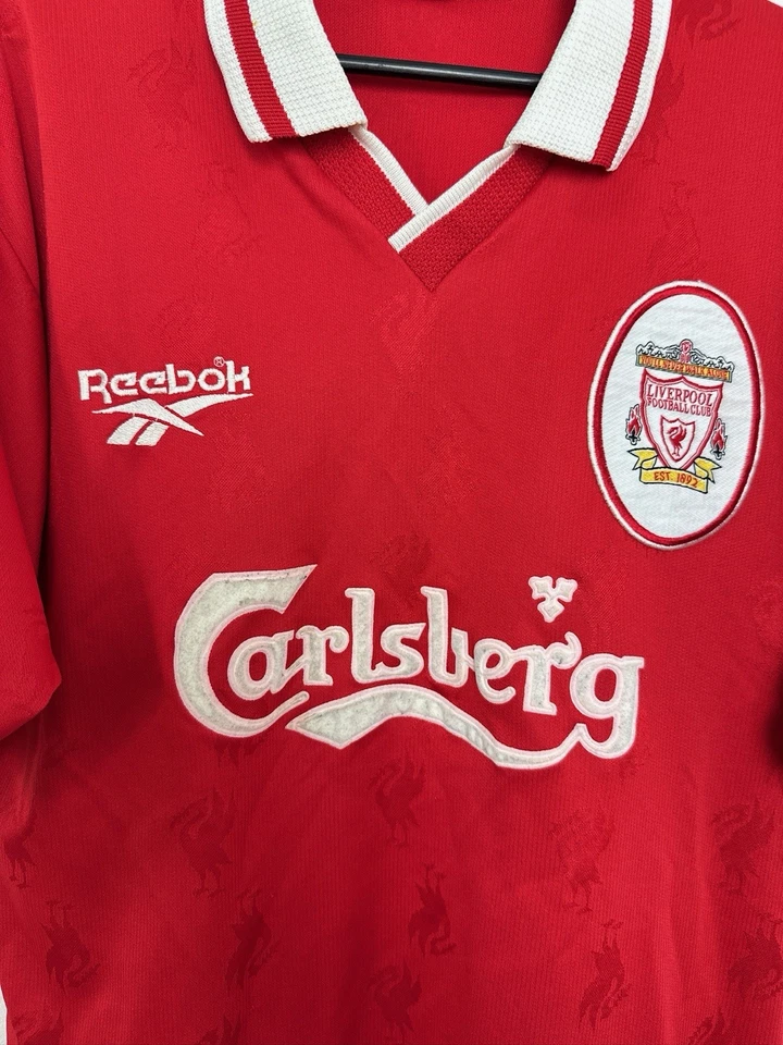 LIVERPOOL 1996/1998 HOME FOOTBALL SHIRT REEBOK SOCCER JERSEY SIZE S ADULT - Image 3 of 4
