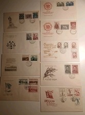 9 FDC Checheslovaquia 1951
