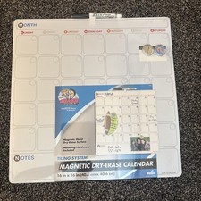 The Board Dudes Magnetic Dry-Erase Calendar Board 16 x 16 in