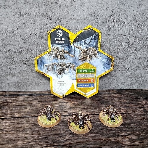 Heroscape Fyorlag Spinnen Figuren und Armee Karte aus Ticalla Dschungel Erweiterung