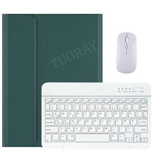 QWERTZ Bluetooth Tastatur Hülle Maus für Samsung Galaxy Tab S9 S9 FE S8 A9 Plus - Bild 46 von 76