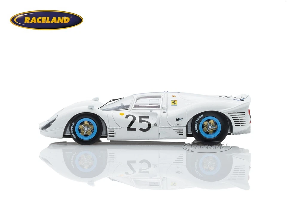 Ferrari 412P Berlinetta N.A.R.T. Le Mans 1967 Rodriguez/Baghetti, Looksmart 1:43 - Bild 2 von 4