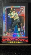 2025 Topps Chrome Blaine Crim RC USC83 Prism Refractor Texas Rangers Rookie