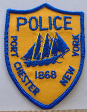NASZYWKA Z TKANINY PORT CHESTER NEW YORK POLICE